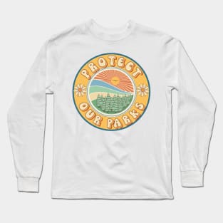 PROTECT OUR PARKS GROOVY STYLE Long Sleeve T-Shirt